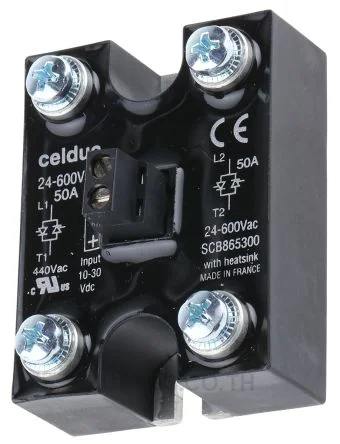 Celduc 50 A Solid State Relay, Zero Crossing, Chassis Mount, 600 V ac Maximum Load