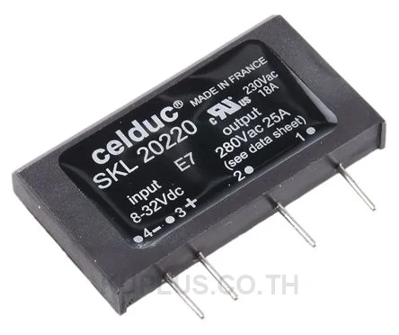 Celduc 25 A Solid State Relay, Zero Crossing, PCB Mount, Thyristor, 280 V ac Maximum Load