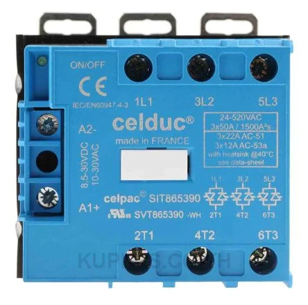 Celduc 22 A Solid State Relay, Zero Crossing, DIN Rail, Thyristor, 510 V ac Maximum Load