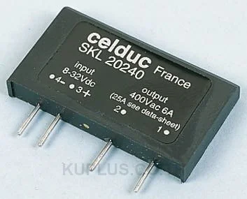 Celduc 25 A Solid State Relay, Zero Crossing, PCB Mount, Thyristor, 600 V ac Maximum Load