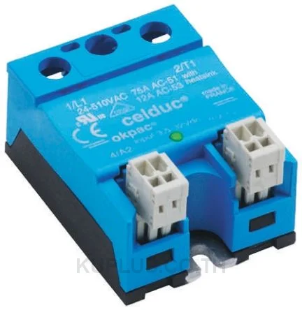 Celduc 50 A Solid State Relay, Zero Crossing, Chassis Mount, Triac, 510 V rms Maximum Load