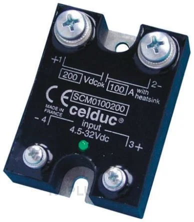 Celduc 30 A Solid State Relay, Chassis Mount, MOSFET, 200 V Maximum Load