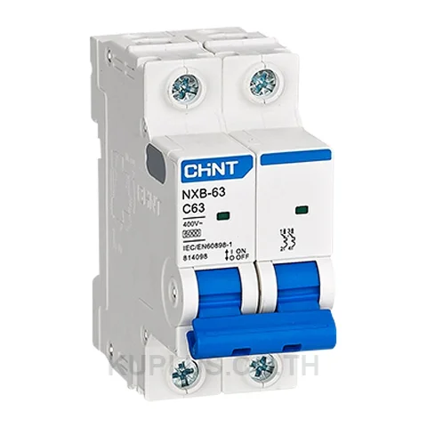 814131, เซอร์กิตเบรกเกอร์ขนาดเล็ก (MCB) Chint NXB-63 2P 16A Curve C 10kA
