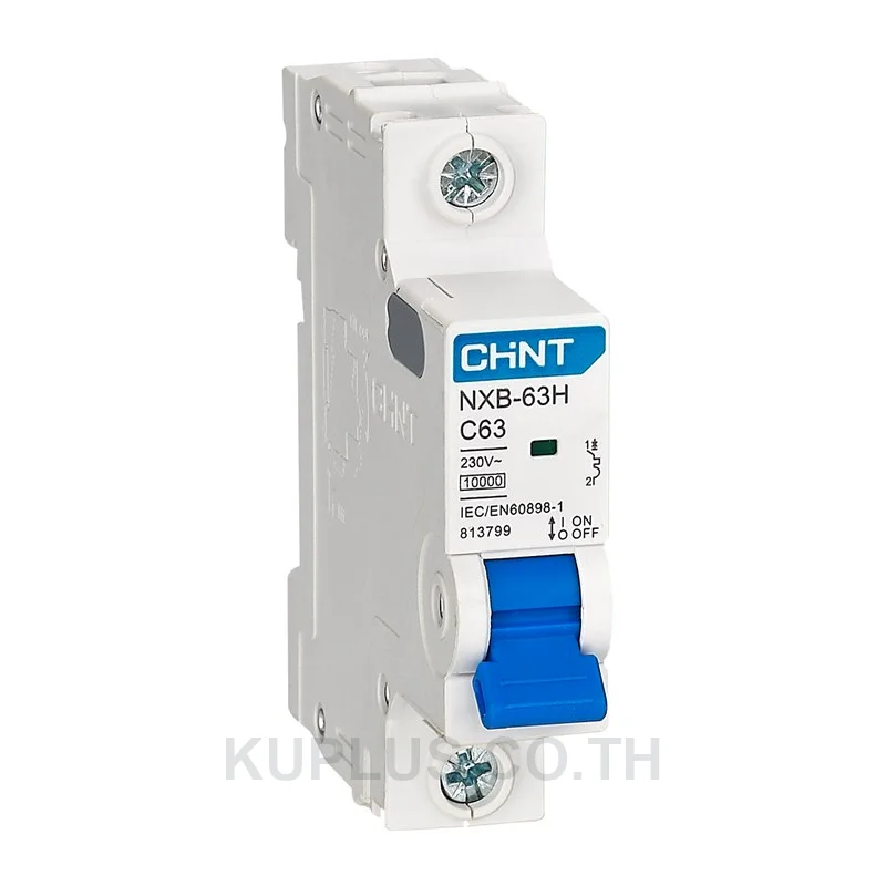 813788, เซอร์กิตเบรกเกอร์ขนาดเล็ก (MCB) Chint NXB-63H 1P 2A Curve C 10kA