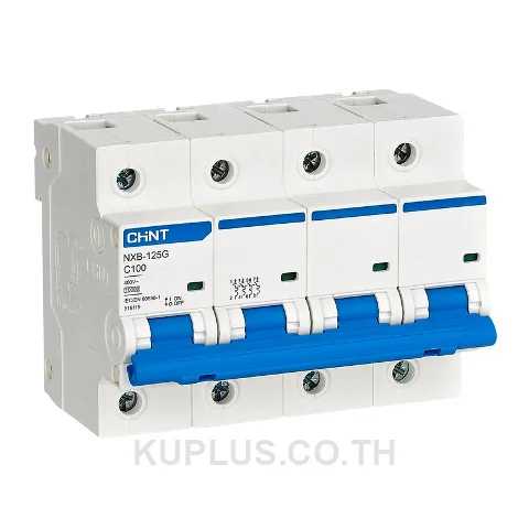 816119 Chint NXB-125G Miniature Circuit Breaker (MCB) 4P 100A Curve C 10kA