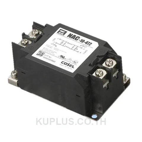 Cosel NAC Series 6A 250 V ac/dc 150 kHz - 1 MHz Panel Mount RFI Filter, with Screw Terminals, Single Phase