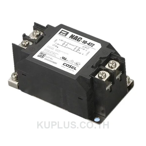 Cosel NAC Series 6A 250 V ac/dc 150 kHz - 1 MHz Panel Mount RFI Filter, with Screw Terminals, Single Phase