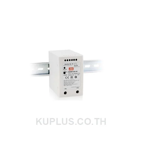 พาวเวอร์ซัพพลายเกาะราง (ติดรางปีกนก DIN) Mean Well DDRH-60-48 60 W เอาต์พุต 48 V 1.25 A