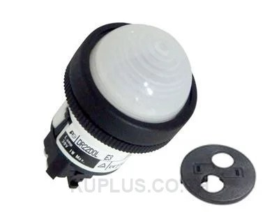 ไพลอตแลมป์ (Pilot Light) Fuji Electric DR22D0L-E3W ขนาด 22 มม. ทรงโดม (Dome) สีขาว