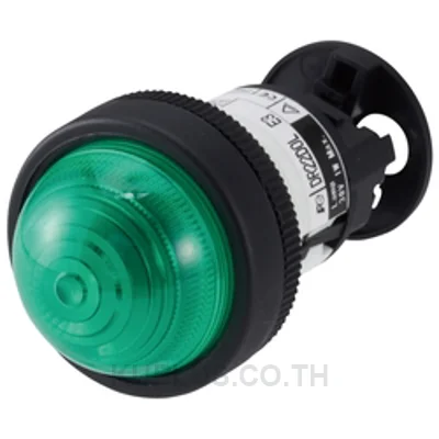 ไพลอตแลมป์ (Pilot Light) Fuji Electric DR22D0L-M4G ขนาด 22 มม. ทรงโดม (Dome) สีเขียว