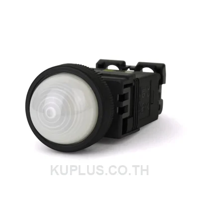 ไพลอตแลมป์ (Pilot Light) Fuji Electric DR22DOL-M9W ขนาด 22 มม. ทรงโดม (Dome) สีขาว
