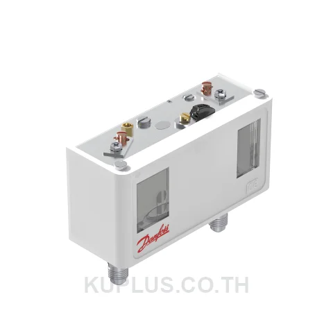 060K4723, เพรชเชอร์สวิตช์แบบคู่ (Dual Pressure Switch) Danfoss KP47WB ย่านปรับซ้าย -0.2 - 7.5 bar ขวา 8 - 32 bar ดิฟเฟอเรนเชียลซ้าย 0.7 - 4 ขวา 4 bar หน้าสัมผัส SPDT+SPST(NO)