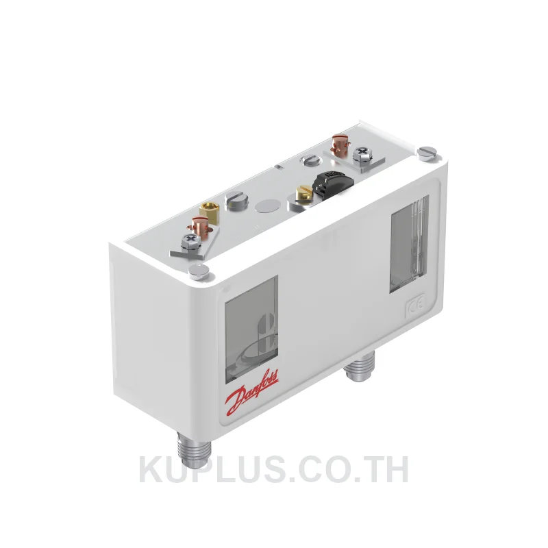 060-539366, เพรชเชอร์สวิตช์แบบคู่ (Dual Pressure Switch) Danfoss KP17WB ย่านปรับซ้าย None bar ขวา None bar ดิฟเฟอเรนเชียลซ้าย 1 ขวา 4 bar หน้าสัมผัส SPDT+SPST(NO)