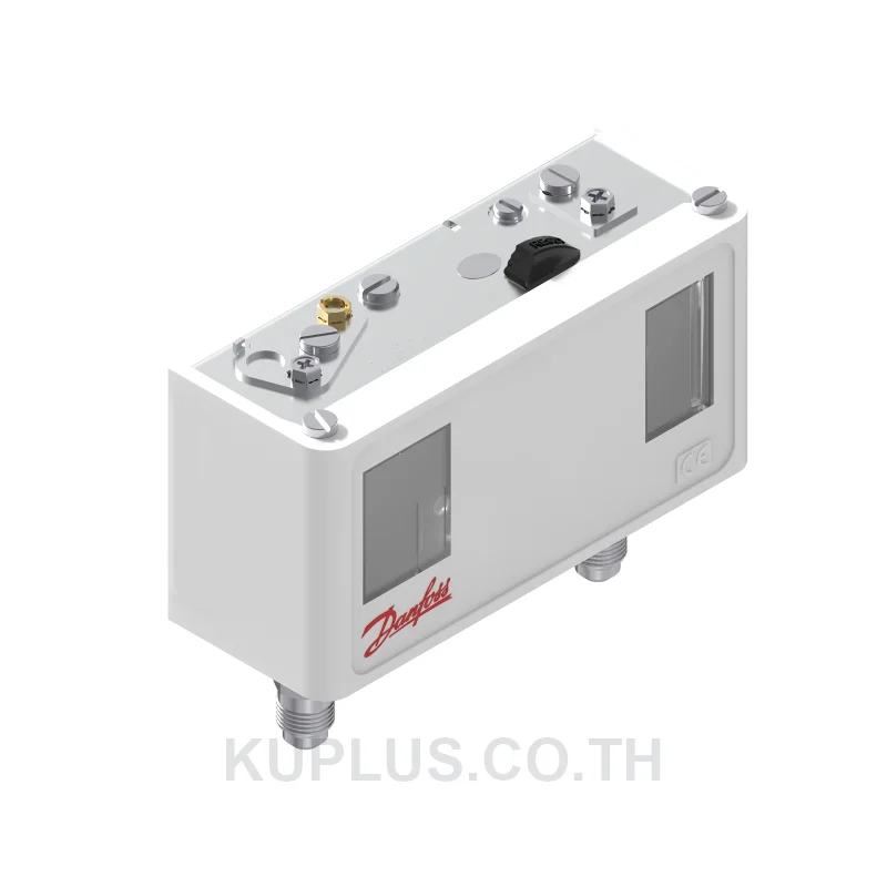 060-126466, เพรชเชอร์สวิตช์แบบคู่ (Dual Pressure Switch) Danfoss KP15 ย่านปรับซ้าย -0.2 - 7.5 bar ขวา 8 - 32 bar ดิฟเฟอเรนเชียลซ้าย 0.7 - 4 ขวา 4 bar หน้าสัมผัส SPDT+SPST(NO)