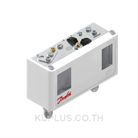 060-115466, เพรชเชอร์สวิตช์แบบคู่ (Dual Pressure Switch) Danfoss KP15 ย่านปรับซ้าย -0.2 - 7.5 bar ขวา 8 - 32 bar ดิฟเฟอเรนเชียลซ้าย 0.7 - 4 ขวา 4 bar หน้าสัมผัส SPDT+SPST(NO)