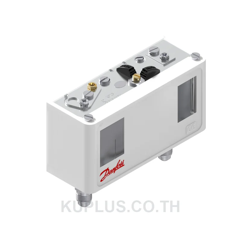 060-115466, เพรชเชอร์สวิตช์แบบคู่ (Dual Pressure Switch) Danfoss KP15 ย่านปรับซ้าย -0.2 - 7.5 bar ขวา 8 - 32 bar ดิฟเฟอเรนเชียลซ้าย 0.7 - 4 ขวา 4 bar หน้าสัมผัส SPDT+SPST(NO)