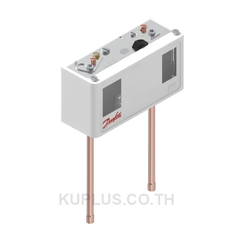060-127466, เพรชเชอร์สวิตช์แบบคู่ (Dual Pressure Switch) Danfoss KP17B ย่านปรับซ้าย -0.2 - 7.5 bar ขวา 8 - 32 bar ดิฟเฟอเรนเชียลซ้าย 0.7 - 4 ขวา 4 bar หน้าสัมผัส SPDT