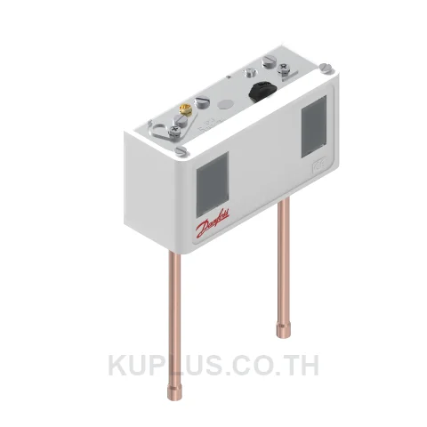 060-128466, เพรชเชอร์สวิตช์แบบคู่ (Dual Pressure Switch) Danfoss KP15 ย่านปรับซ้าย -0.2 - 7.5 bar ขวา 8 - 32 bar ดิฟเฟอเรนเชียลซ้าย 0.7 - 4 ขวา 4 bar หน้าสัมผัส SPDT+SPST(NO)