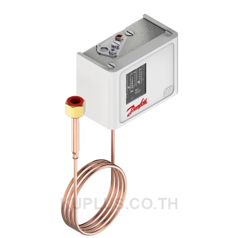 060-110566, เพรชเชอร์สวิตช์ (Pressure Switch) Danfoss KP1 ย่านปรับ -0.2 - 7.5 bar ดิฟเฟอเรนเชียล 0.7 - 4 bar เกลียว Flare nut 1/4 หน้าสัมผัส SPDT รีเซ็ต Auto IP30