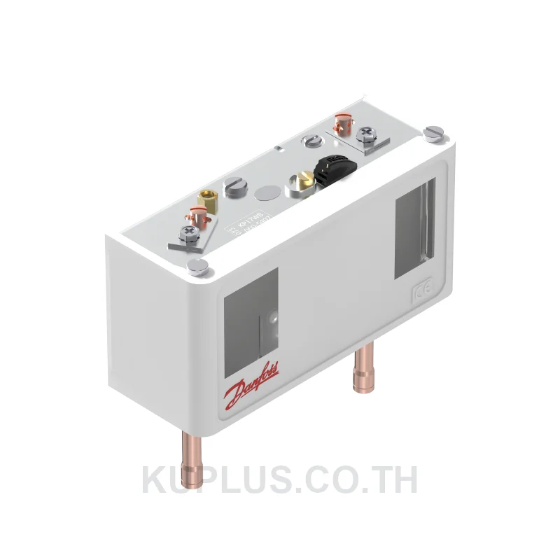 060-540766, เพรชเชอร์สวิตช์แบบคู่ (Dual Pressure Switch) Danfoss KP17WB ย่านปรับซ้าย -0.2 - 7.5 bar ขวา 8 - 32 bar ดิฟเฟอเรนเชียลซ้าย 0.7 - 4 ขวา 4 bar หน้าสัมผัส SPDT+SPST(NO)