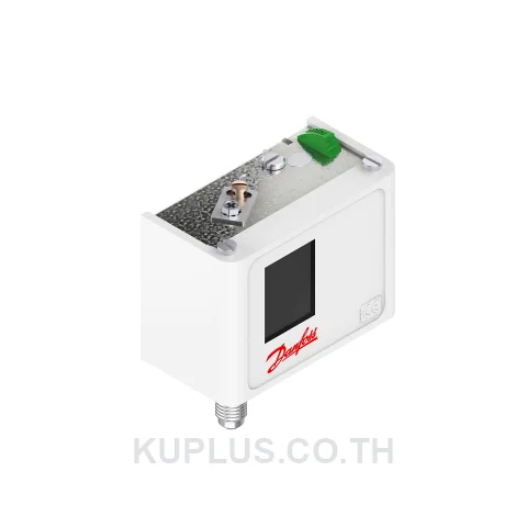 060-519166, เพรชเชอร์สวิตช์ (Pressure Switch) Danfoss KP6B ย่านปรับ 8 - 42 bar ดิฟเฟอเรนเชียล 4 bar เกลียว Flare 1/4 หน้าสัมผัส SPDT รีเซ็ต Manual Max IP30