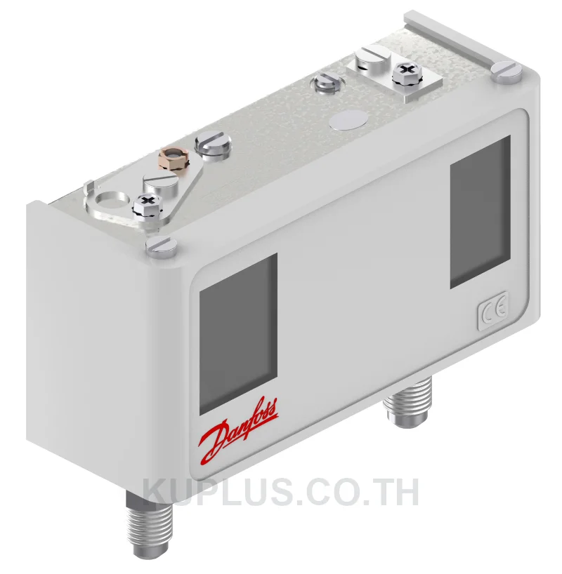 060-124166, เพรชเชอร์สวิตช์แบบคู่ (Dual Pressure Switch) Danfoss KP15 ย่านปรับซ้าย -0.2 - 7.5 bar ขวา 8 - 32 bar ดิฟเฟอเรนเชียลซ้าย 0.7 - 4 ขวา 4 bar หน้าสัมผัส SPDT