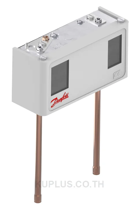 060-124966, เพรชเชอร์สวิตช์แบบคู่ (Dual Pressure Switch) Danfoss KP15 ย่านปรับซ้าย -0.2 - 7.5 bar ขวา 8 - 32 bar ดิฟเฟอเรนเชียลซ้าย 0.7 - 4 ขวา 4 bar หน้าสัมผัส SPDT