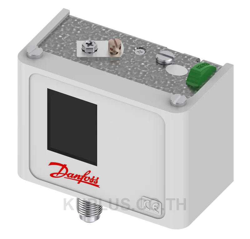 060-117366, เพรชเชอร์สวิตช์ (Pressure Switch) Danfoss KP5 ย่านปรับ 8 - 32 bar ดิฟเฟอเรนเชียล 3 bar เกลียว Flare 1/4 หน้าสัมผัส SPDT รีเซ็ต Manual Max IP30
