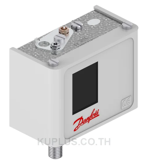 060-116066, เพรชเชอร์สวิตช์ (Pressure Switch) Danfoss KP1A ย่านปรับ -0.2 - 7.5 bar ดิฟเฟอเรนเชียล 0.7 - 4 bar เกลียว M 10 x 0.75 หน้าสัมผัส SPDT รีเซ็ต Auto IP44