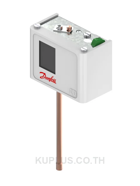 060-600966, เพรชเชอร์สวิตช์ (Pressure Switch) Danfoss KP7B ย่านปรับ 8 - 32 bar ดิฟเฟอเรนเชียล 4 bar เกลียว Solder 6 mm หน้าสัมผัส SPDT รีเซ็ต Manual Max IP30