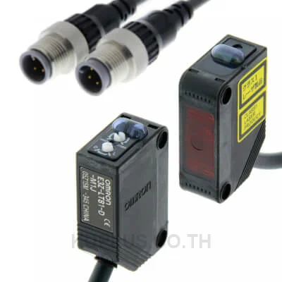โฟโตอิเล็กทริคเซนเซอร์ OMRON E3Z-LT61-M1J 0.3M M12 NPN แดง
