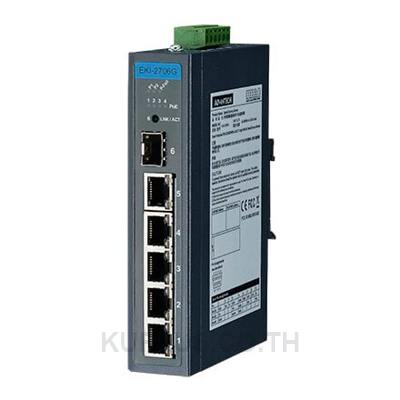 5GE+1G SFP Unmanaged Ind. PoE Switch W/T