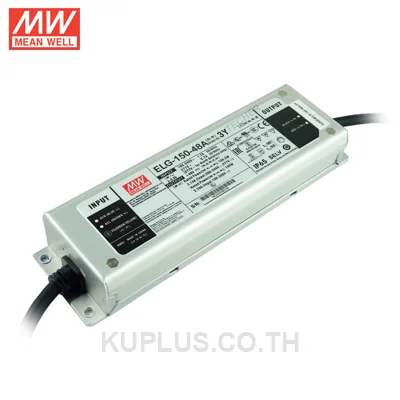 LED Driver (แหล่งจ่ายไฟสำหรับ LED) Mean Well ELG-150-48A-3Y 150 W เอาต์พุต 43.2 - 52.8 V 3.13 A IP65