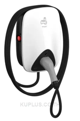 เครื่องชาร์จรถยนต์ไฟฟ้า Schneider EVlink Home EVH4S07NC 7.4 kW 1 เฟส 32 A สายชาร์จติดเครื่อง พร้อมกันดูด RDC-DD IP55/IK10
