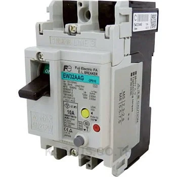 EW32AAG-2P010W, เบรกเกอร์กันดูด (ELCB) Fuji Electric EW32AAG 2 โพล 10A เฟรม 32AF