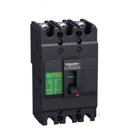 circuit breaker,EasyPact EZC100F ,TMD, 15A ,3 poles 3d