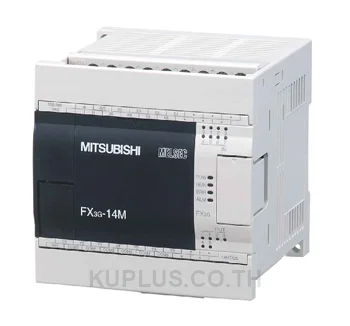 ชุดควบคุม PLC (Base Unit/CPU) Mitsubishi FX3G-14MT/ES-A I/O 14 จุด ชนิดเอาต์พุต Transistor