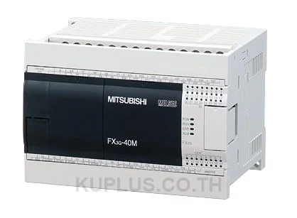 ชุดควบคุม PLC (Base Unit/CPU) Mitsubishi FX3G-40MT/ESS I/O 40 จุด ชนิดเอาต์พุต Transistor อินพุต 24 จุด เอาต์พุต 16 จุด AC 100-240 V