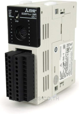 PLC, FX3UC Base Unit DC 24V; 8 inputs(sink)  DC 24V; 8 relay outputs