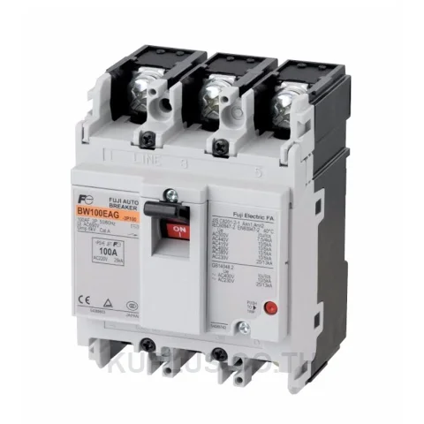 BW100EAG-3P060 Fuji Electric MCCB BW Series, 3 Poles, 60A, 100AF frame, 10 kA @ 400 V AC