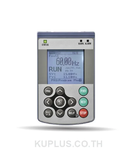 Remote keypad with RJ-45 connector and LCD display that can memorize or copy three function data sets