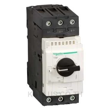 มอเตอร์เบรกเกอร์ Schneider GV3L65 TeSys Deca 3P พิกัดกระแส 65 A แบบ แมกเนติก มือจับแบบหมุน ขั้วต่อ EverLink