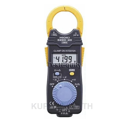 Hioki 3280-20F 1000 AC Amp True-RMS Current Clamp Meter with DCV, Resistance and Continuity