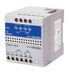 EB3C-T02DN, อินทรินสิกเซฟตี้แบริเออร์ (Relay Barrier) IDEC EB3C 2 ช่อง เอาต์พุตทรานซิสเตอร์ ไฟเลี้ยง 24 V DC