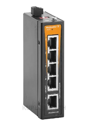 Network switch, unmanaged, Fast Ethernet, Number of ports: 5x RJ45, IP40, -10 °C...60 °C -2828540000