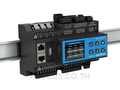 เครื่องวิเคราะห์พลังงานไฟฟ้าแบบโมดูลาร์ Janitza UMG 801 (8 ช่องวัดกระแส, ขยายได้ถึง 92 ช่อง)