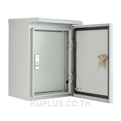 ตู้ไฟสวิทช์บอร์ดแบบกันน้ำมีหลังคา ฝา 2 ชั้น (ฝานอกทึบ) KBSD 9001 ขนาด 300x450x250 mm.