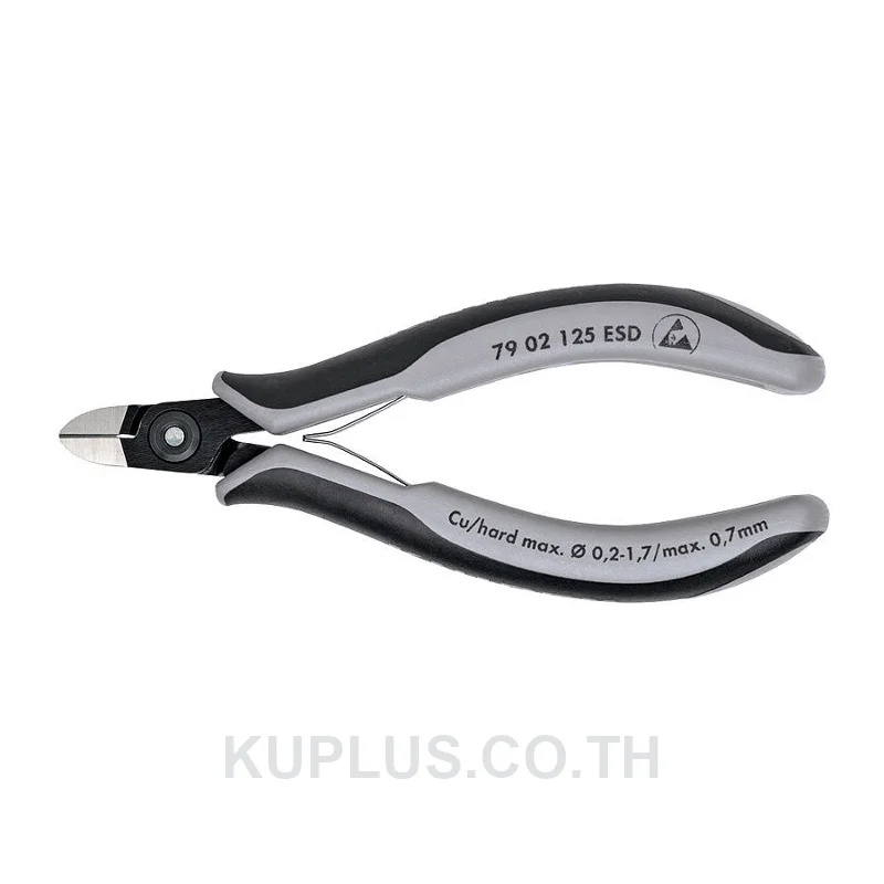 79 02 125 ESD Precision Electronics Diagonal Cutters ESD DIN ISO 9654