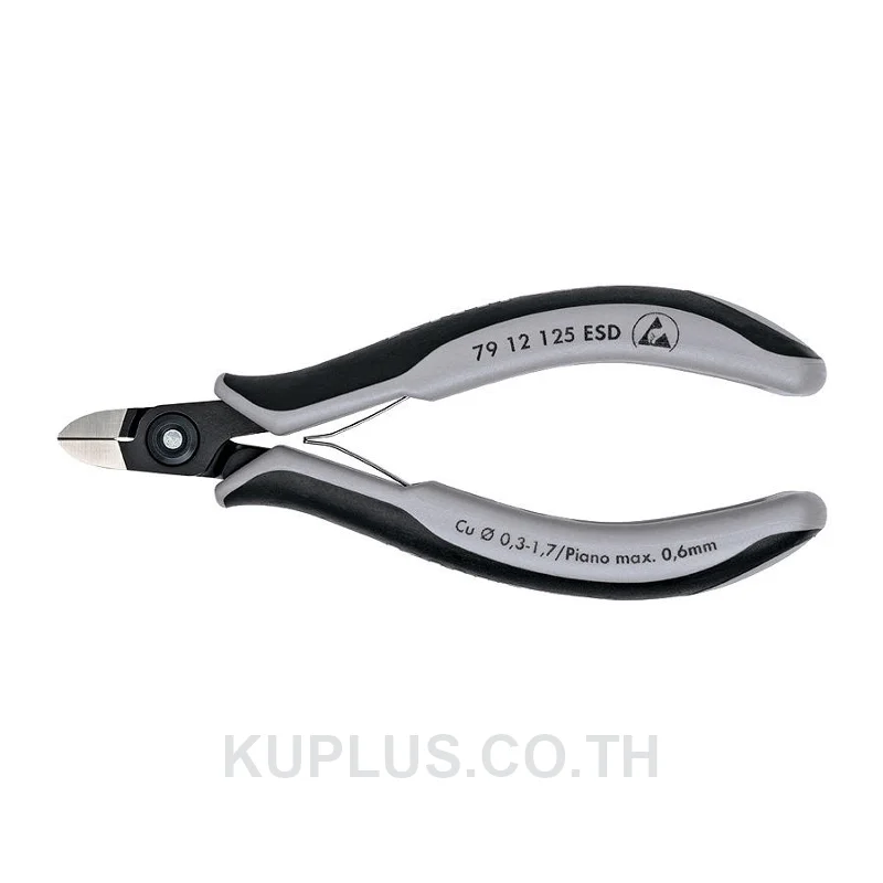 79 12 125 ESD Precision Electronics Diagonal Cutters ESD DIN ISO 9654