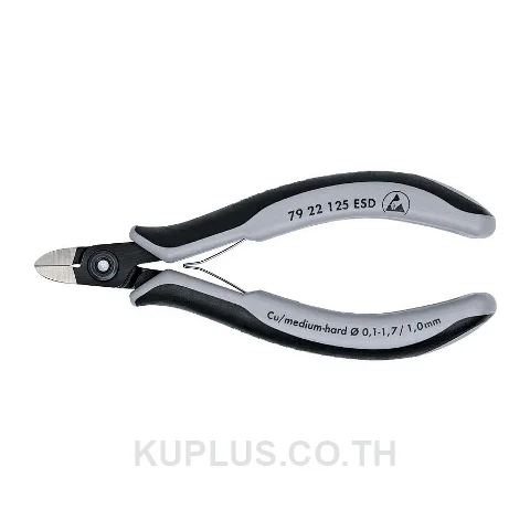 79 22 125 ESD Precision Electronics Diagonal Cutters ESD DIN ISO 9654